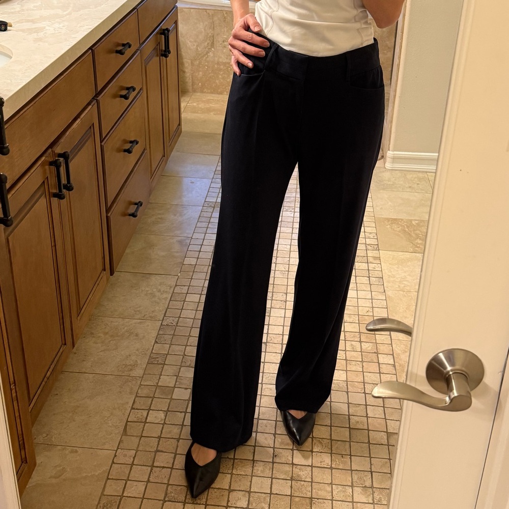 Michael Kors Navy Wide Leg Slacks